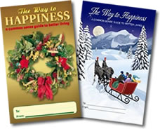 Non-religious moral code entitled The Way to Happiness - a perfect Christmas Card for friends you really care about.  One dozen booklets for $15.00