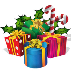 wrapped gifts clipart