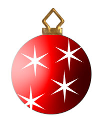 red ornament clipart